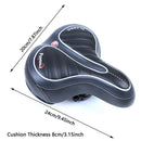Comfortable Wide Bum Bike Bicycle Gel Cruiser Extra Sporty Soft Pad Saddle S.kz