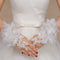 Wedding Fingerless Lace Flower Rhinestone Evening Party Women Bridal Gloves
