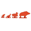 4pcs Carbon Steel Mini Animal Silhouette Target Shooting Practice Targets
