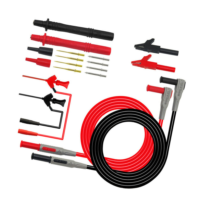 Electronic Test Leads Kit, Digital Multimeter Leads with Alligator Clips