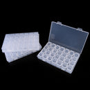 28-Slots Adjustable Storage Nail art Box Plastic Case Organizer Jewelry BeadA Gw