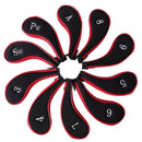 New 10Pcs Golf Club Head Set Cue Protector With Zipper Golf Outdoor Sports