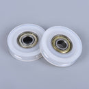 8*30*9mm Nylon Plastic Embedded 608 U Groove Ball Bearing Guide Pulley OZ