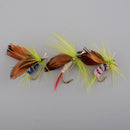 12 Pcs/Wet Dry Trout .Flies Fly Fishing Bass Lure Hook Stream Tackle_Tool T4B9