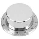 1Hour Stainless Steel Mechanical Kitchen Timer Alarm Baking Cook Magnetic Bas@