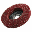 4inch 100mm Diameter Grit Nylon Fiber Flap Polishing Grind Wheel Disc Red P8E4