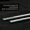 Drill Bit Extension Bar Set 12" 6" Paddle Bits or any Extender shank 1/4" S Y9H9