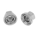 1 Pair Stainless Steel Bike Bicycle Rear Wheel Hub Large Flange Axle Nuts