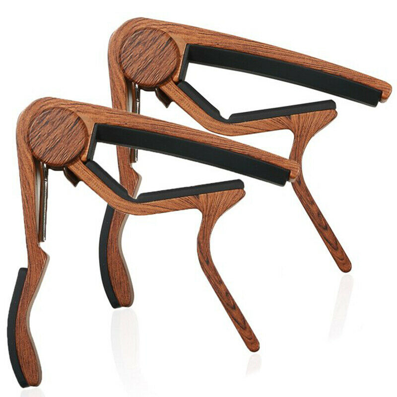 Quick Change Guitar Capo for Acoustic Guitar and Electric Guitar- (Wood Col