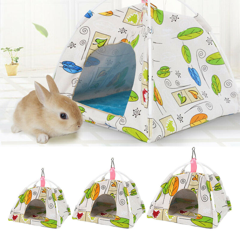 Hamster Rabbit Chinchilla Squirrel Tent Teepee House Sleeping Cave Bed S