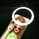 Portable Selfie Ring Flash Led Fill Light Lamp Camera Photography Spotlight