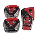 Refit Universal 3PCS Car Pedal Cover Set Foot Pads Grip Non-Slip Clutch B SOV