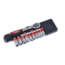 12 Pcs Automobile Motorcycle Car Repair Tool Case Ratchet Wrench K%!