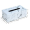 Rectangular Marble PU Leather Facial Tissue Box Cover Napkin Holder Paper T U4M5