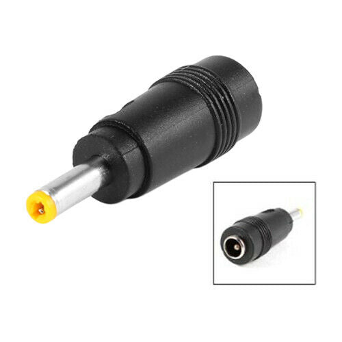 Yellow Tip 4.0x1.7 mm Male Plug to 5.5x2.1mm Female Jack DC Power Connector