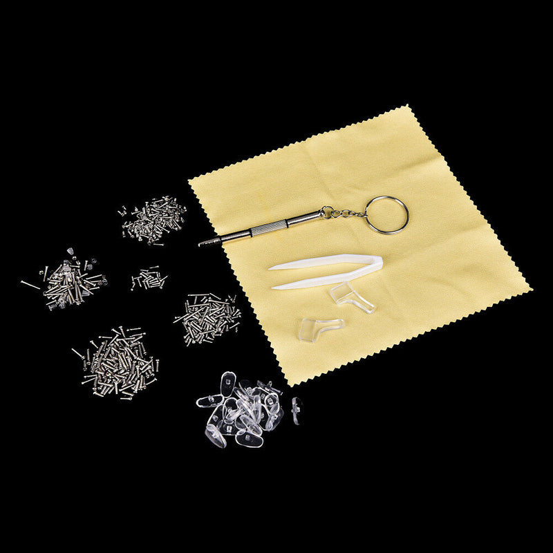 Spectacle Repair Kit Nose Tab Sunglasses Eyeglass Screw Screwdriver Glasses C3