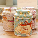 Flower Design Metal Sugar Coffee Tea Tin Jar Container Candy Sealed Cans Box ME