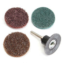 60pcs 50mm Sanding Disc 1/4" Roloc Holder Quick Roll Lock Surface Polishing
