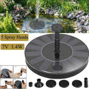 Outdoor Solar Powered Floating Bird Bath Water Fountain UK Pump Garden Pool H2R4