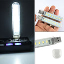Mini Bright 8 LED Night White Light USB Lamp for PC Laptop Computer Reading