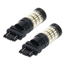 2 Pieces 3157 4014 60LED Turn Signal Reverse Lights Bulbs Amber and White