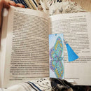 DIY Butterfly Special Shaped Diamond Painting Leather Bookmark with Tassel