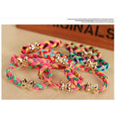 10X Weaves Bowknot Ponytail Elastic Holders Hair Accessories Girl Rubber Band JR