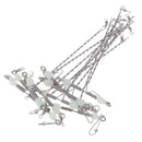 Luminous Cross-line Rolling Swivels, 10pcs 3 Way T-shape Cross-line Rolling