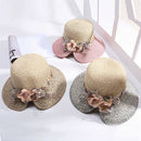 Flowers Summer Hats for Women Fashion Design Women Hit color Beach Sun Hat  X8V3