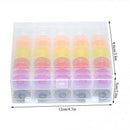 50Pcs Bobbin Hardcover Plastic Box Double Bobbin Case Bottom Bobbin Thread