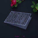 1pc Multi-Letters Plastic Embossing Folder Template For Scrapbooking DIY