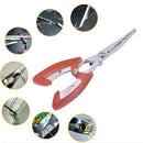 Orange Fishing Pliers Stainless Steel Hook Cutter Line Remove Fishing ToolB Gn