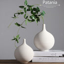 7inch White Solid Ceramic Floor Vase Flower Vase for Party, Wedding, Spa S