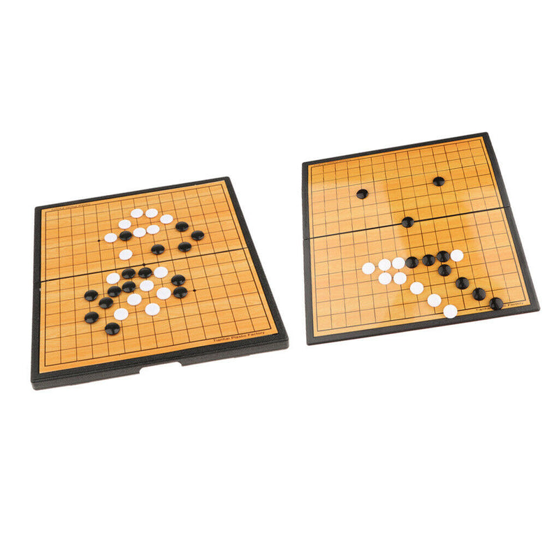 Chinese Gomoku Chess Game Set, Checkers Game Board Foldable for Travel Strategy