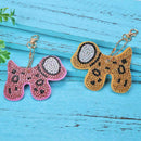 4pcs Full Drill Special Shaped Diamond Painting Horse Shape Keyring Craft