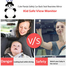 Cartoon Panda Car Adjustable Rearview Mirror Infant Safety Seat Back Mirror