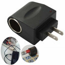 110V-220V AC Wall US Plug to 12VCar Charger Power Socket Converter Adapter Black