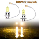 2* DC 12V 55W H3 Yellow HOD Xenon Halogen Light Vehicle Fog Drive Bulb Lamp R3K8