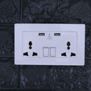 2.1A Wall Socket Dual USB Port Power Adapter Outlets Panel Universal Plug
