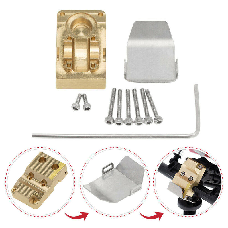 Screws With Guard Plate Bridge Differential Cover For Axial SCX24 AXI00002 1/24
