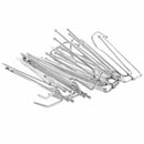 Window Treatment 7cm Long 4 Pinch Pleat Drapes Curtain Hooks 10pcs