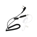 Two Way Radio Earpiece W/ Mic Covert Acoustic Tube