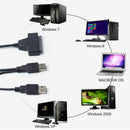 USB 2.0 to SATA 7+15 Pin Adapter Cable 22Pin For 2.5in HDD Hard Disk Drive