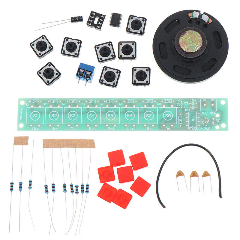 1 set DIY Kit NE555 Component Electronics Piano Organ Module Battery 3C