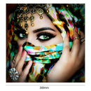 5D DIY Full Drill Diamond Painting Masked Beauty Cross Stitch Embroidery (1