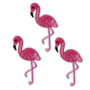 10PCS Flamingo Patch Embroidered Sew Iron On Bag Fabric Applique DIY Craft J LJ