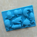 Eco-friendly Silicone Summer Ocean World Animals Shape Halloween DIY Ice Mold