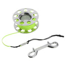 Steel Scuba Dive Reel Corrosion Resistant High Visibility Diver Reel Clip Green