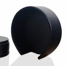 Set of 6 Leather Drink Coasters Round Cup Mat Pad for Home and Kitchen Use  F1B2