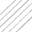 Simple Style Jewelry 5pcs/lot SilverO-shaped chain necklace Size 23InchS Gw